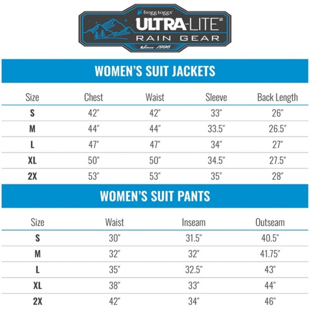 FROGG TOGGS L UltraLite2 Rain Suit 2Layer Waterproof Breathable Protective Black - Picture 10 of 10